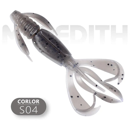 MEREDITH Fishing Lures Crazy Flapper 90mm/6.1g 10pc/Lot Craws Soft Lures Fishing Soft Bait Shrimp Bass Bait Peche Gear Wild Frontier Gear LLC