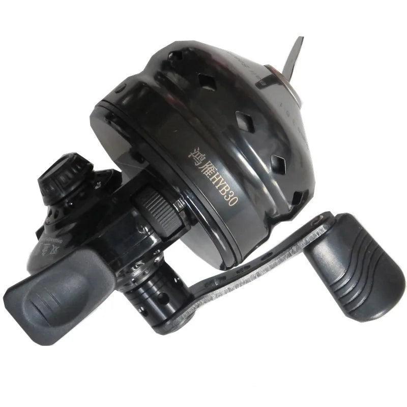 TWIN FISH Spincast Fishing Reel with 4.5# PE Line - HYB30 Black, 4+1 BB, 45m Casting Power - Wild Frontier Gear LLC