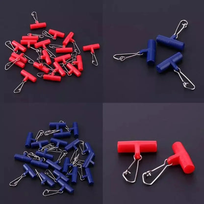 20pc Fishing Terminal Tools Fishing Rig Sinker Holder Clip Snap Weight Slider Saltwater Free Running Rig Bank Fishing Swivel