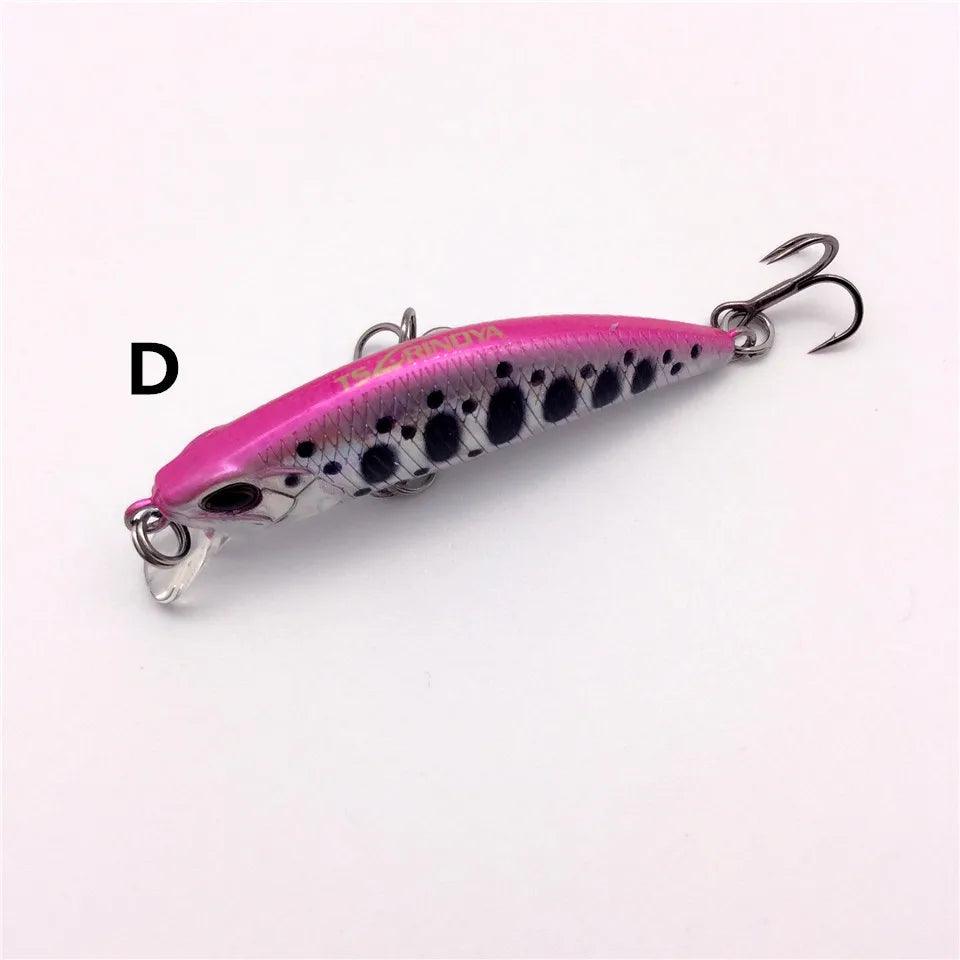 TSURINOYA DW63 50mm 5g Sinking Minnow Hard Bait Mini Fishing Lures with Hook - Wild Frontier Gear LLC