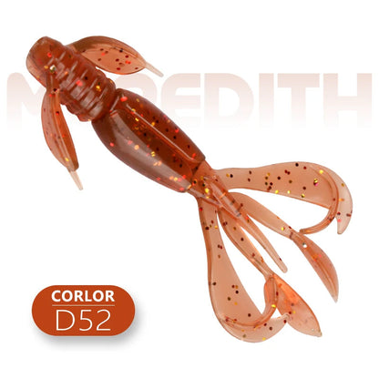 MEREDITH Fishing Lures Crazy Flapper 90mm/6.1g 10pc/Lot Craws Soft Lures Fishing Soft Bait Shrimp Bass Bait Peche Gear Wild Frontier Gear LLC