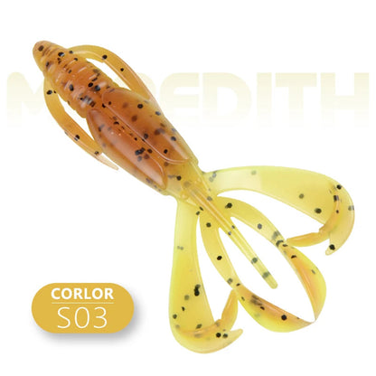 MEREDITH Fishing Lures Crazy Flapper 90mm/6.1g 10pc/Lot Craws Soft Lures Fishing Soft Bait Shrimp Bass Bait Peche Gear Wild Frontier Gear LLC