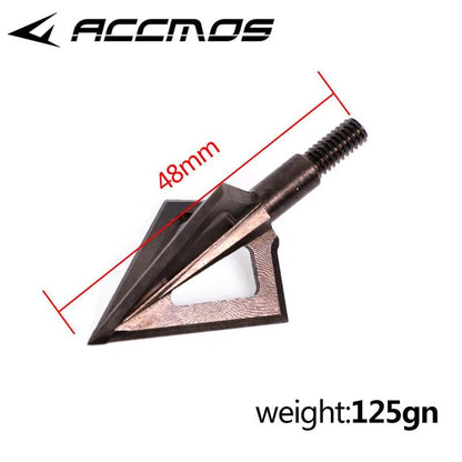 1pcs 125 grain/150 grain Hunting Arrow Heads Arrow Tips For Recurve / Compound Bow Hunting Shooting Stainless steel Broadheads - Wild Frontier Gear LLC