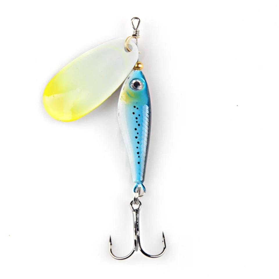 Rotating Metal VIB Spoon Fishing Lure - 12g, 15g, 22g Jigs for Trout and Winter Fishing - Wild Frontier Gear LLC
