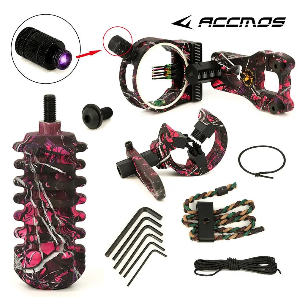 Topoint TP1000 Archery Upgrade Combo Bow Sight Kits Arrow Rest Stabilizer for hunting Recurve/Compound Bow Accessories - Wild Frontier Gear LLC