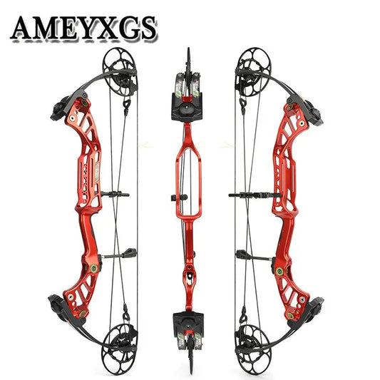 High-Performance Archery Compound Bow 40-75lbs with 350FPS Speed and Adjustable Draw Length for Target Shooting and Hunting - Wild Frontier Gear LLC