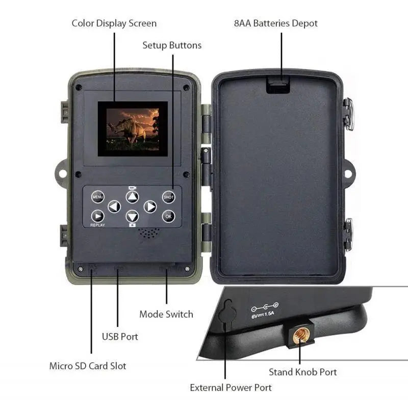 High-Resolution 24MP Wireless Trail Camera with Motion Activation and Night Vision - Easy Setup and Durable Design - Wild Frontier Gear LLC