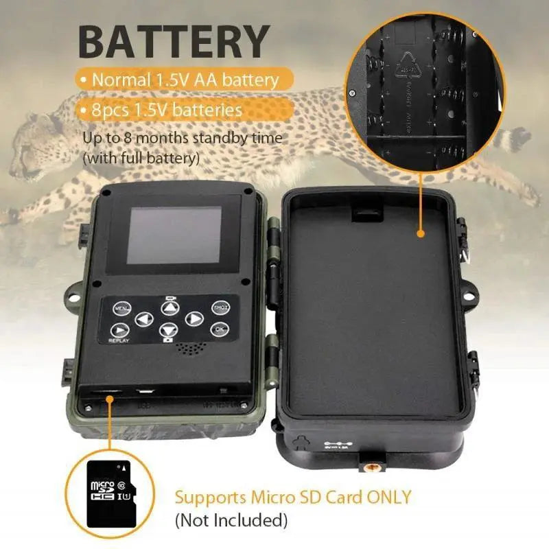 High-Resolution 24MP Wireless Trail Camera with Motion Activation and Night Vision - Easy Setup and Durable Design - Wild Frontier Gear LLC