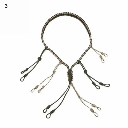 Hunting Duck Call Lanyard Cord Hunter Game Call Lanyard Hunting Decoy Rope with 12 Adjustable Loops Wild Bird Whistle Sling - Wild Frontier Gear LLC
