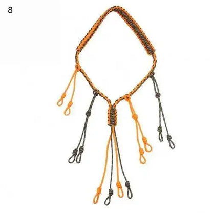 Hunting Duck Call Lanyard Cord Hunter Game Call Lanyard Hunting Decoy Rope with 12 Adjustable Loops Wild Bird Whistle Sling - Wild Frontier Gear LLC