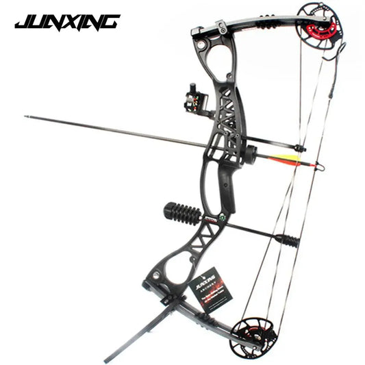 JUNXING M122 Adjustable Compound Bow Set for Target Practice and Outdoor Hunting, 40-70 lbs Draw Weight - Wild Frontier Gear LLC