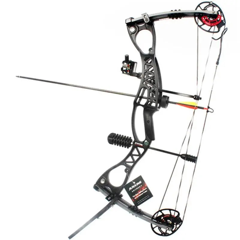 JUNXING M122 Adjustable Compound Bow Set for Target Practice and Outdoor Hunting, 40-70 lbs Draw Weight - Wild Frontier Gear LLC