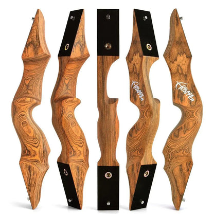 MUCX Black Hunter Traditional Takedown Recurve Bow - Adjustable 20-60lbs for Right/Left Hand Shooting and Hunting - Wild Frontier Gear LLC