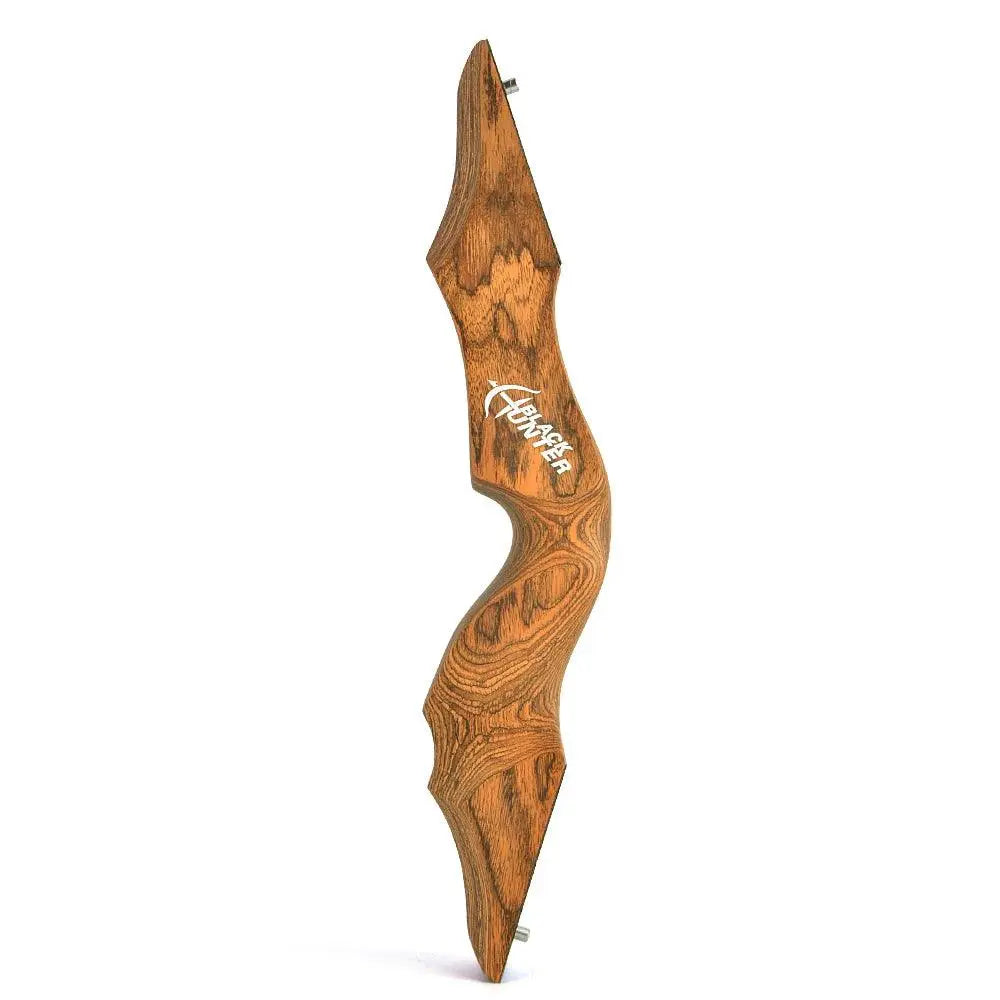 MUCX Black Hunter Traditional Takedown Recurve Bow - Adjustable 20-60lbs for Right/Left Hand Shooting and Hunting - Wild Frontier Gear LLC