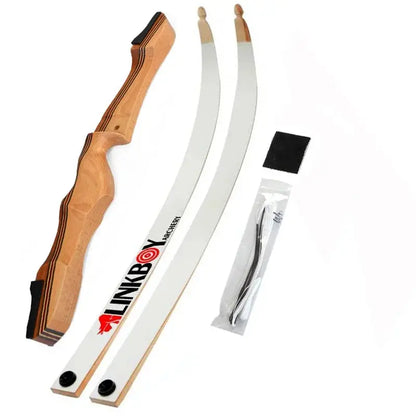 Outdoor Right-Handed Recurve Bow - 48"/68" Wooden Longbow with Adjustable Draw Weights for Archery and Hunting Accessories - Wild Frontier Gear LLC