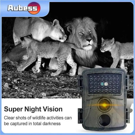 Portable 12MP 1080P Trail Camera with 850nm Night Vision for Wildlife Monitoring and Surveillance - Wild Frontier Gear LLC