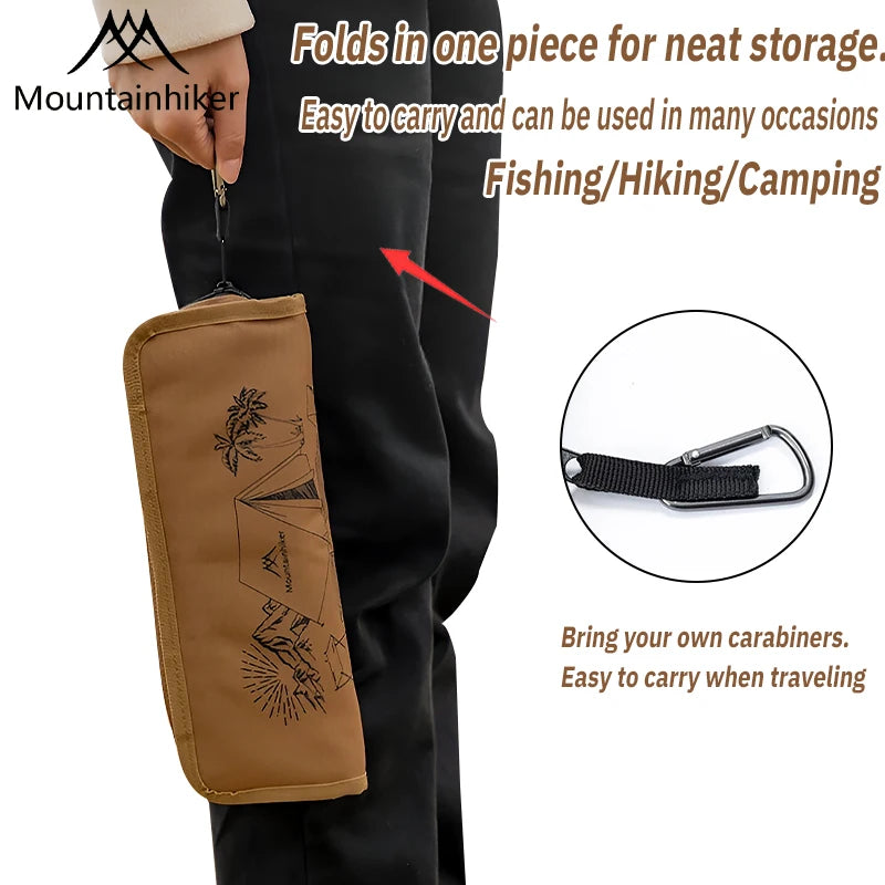 Mountainhiker camping portable folding stool ultra-light aluminum alloy storage chair mini fishing chair picnic light furniture - Wild Frontier Gear LLC