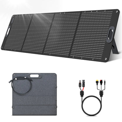 200W ETFE Flexible Foldable Solar Panel 100W Camping Portable Folding Solar Panel Kit High Efficience Travel&Phone&Boat&RV 20.5V Wild Frontier Gear LLC