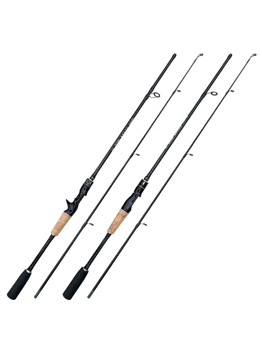 1.8M 1.65M Fishing Rod Carbon Fiber Spinning Casting Lure Pole Bait WT 8-25G Line WT 8-15LB Hard Fast Bass Fishing Rods - Wild Frontier Gear LLC