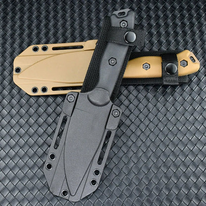 2024 Style Outdoor Knife KB-19 High Hardness Sharp Straight Knives D2 Blade Wilderness Survival Pocket Knives With Scabbard