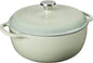 Lodge 6 Quart Enameled Cast Iron Dutch Oven with Lid – Dual Handles – Oven Safe up to 500° F or on Stovetop - Use to Marinate, C Wild Frontier Gear LLC