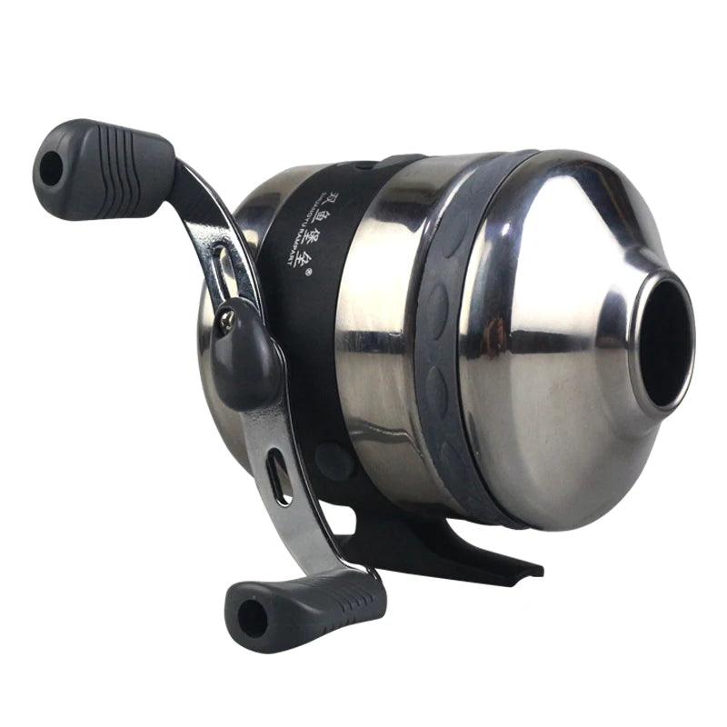 Heavy-Duty Metal Spincast Fishing Reel with 7# Nylon Line for Outdoor Adventures - BL40 Model - Wild Frontier Gear LLC