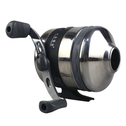 Heavy-Duty Metal Spincast Fishing Reel with 7# Nylon Line for Outdoor Adventures - BL40 Model - Wild Frontier Gear LLC