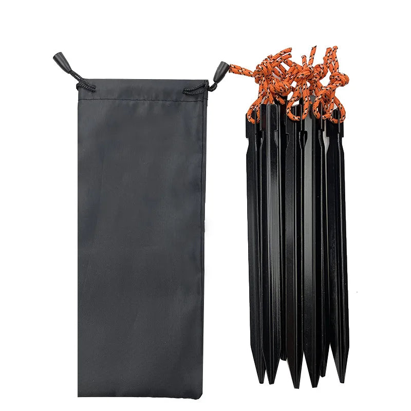 Pacoone 10 Pcs Lot 18cm Aluminum Tent Pegs Outdoor Accessories - Wild Frontier Gear LLC