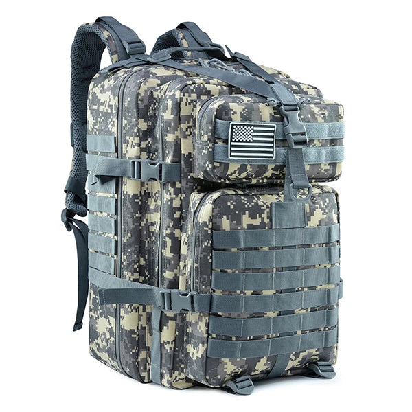 QT&QY 50L Man Tactical Backpacks Outdoor Traveling Bags Outdoor 3P School Pack EDC Molle Pack For Trekking Hunting Bag