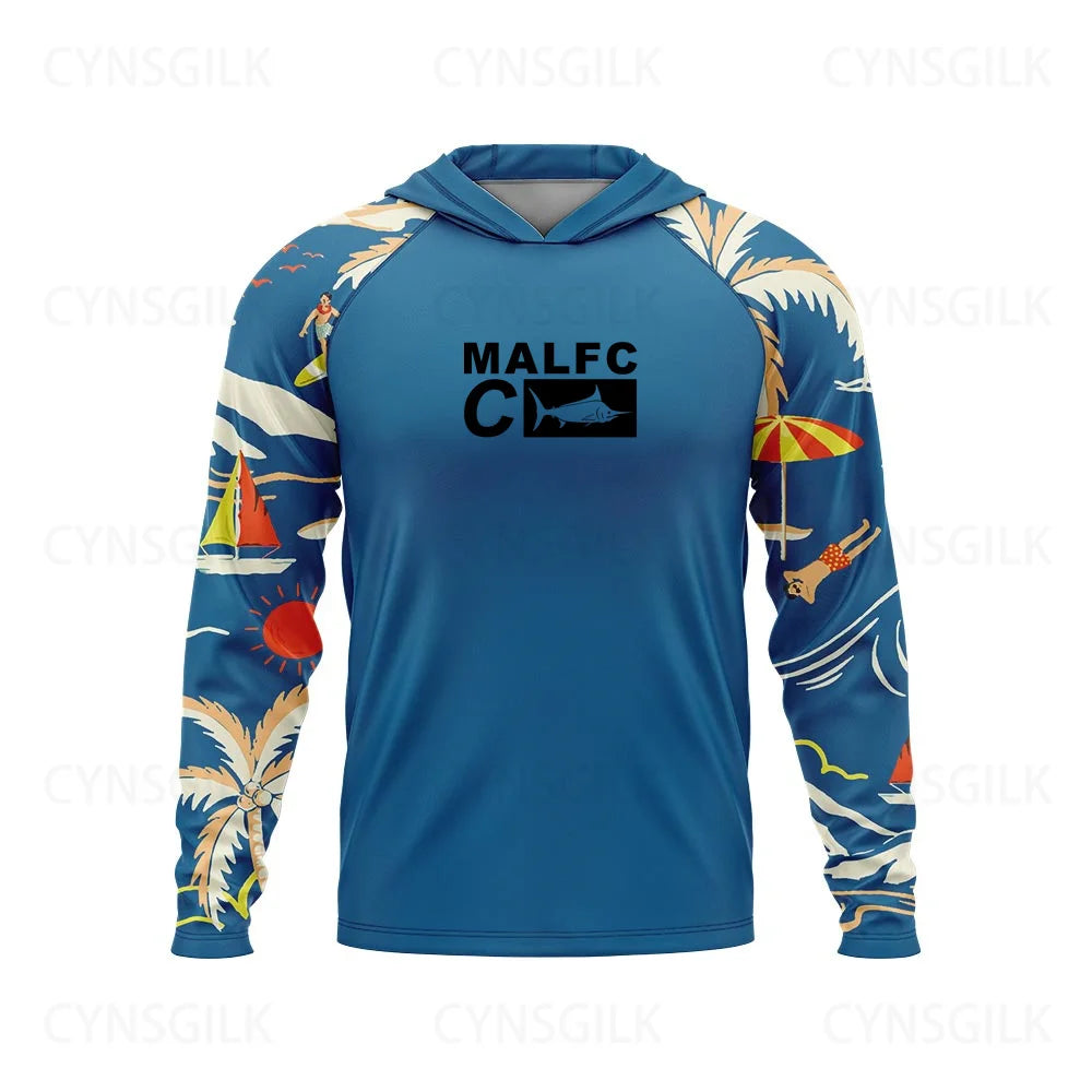 New Men Hood Fishing Shirt long sleeve Fishing clothing fishing t shirt uv protection fishing shirt Fishing Apparel - Wild Frontier Gear LLC