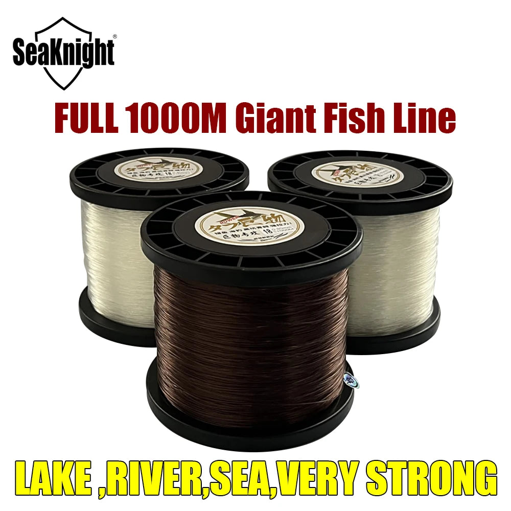 SeaKnight Nylon Fishing Line Full 1000M Japan High Quality Monofilament Carp Line 10#-24# Drag 21KG-45KG Deep-Sea Fishing Tackle
