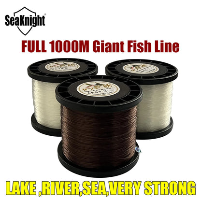SeaKnight Nylon Fishing Line Full 1000M Japan High Quality Monofilament Carp Line 10#-24# Drag 21KG-45KG Deep-Sea Fishing Tackle