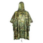 Outdoor Military Poncho 210T+PU Army War Tactical Raincoat Hunting Ghillie Suit Birdwatching Umbrella Rain Gear Home accessories