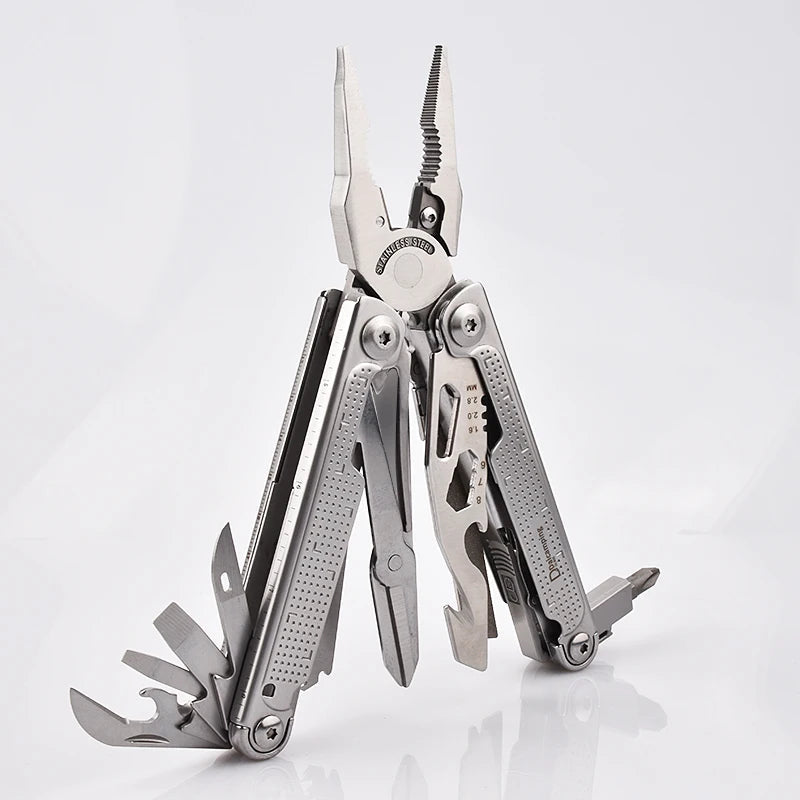 Daicamping DL302 Multitools Folding Knife Scissor Cutter EDC Multi-tools Survival Gear Manual Multifunctional Multi Tool Plier Wild Frontier Gear LLC