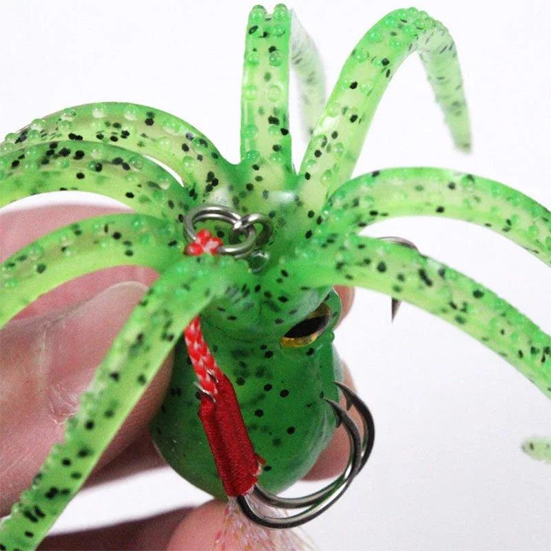 22g Silicone Octopus Double Hook Fishing Lure Baits - Triple Jig Sinking Swimbaits for Bass, Trout, and Shad - Wild Frontier Gear LLC