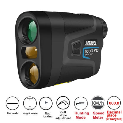 Laser Rangefinder Hunting Outdoor 1200M 650M Golf Range Finder with Flag-Lock Slope Adjusted Distance Meter Monoculars