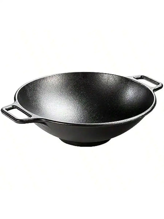 Lodge BOLD 14 Inch Seasoned Cast Iron Wok; Design-Forward Cookware Wild Frontier Gear LLC