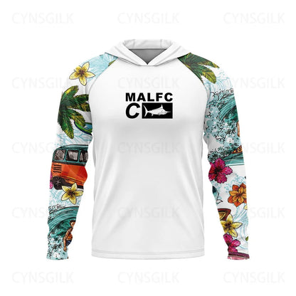 New Men Hood Fishing Shirt long sleeve Fishing clothing fishing t shirt uv protection fishing shirt Fishing Apparel - Wild Frontier Gear LLC