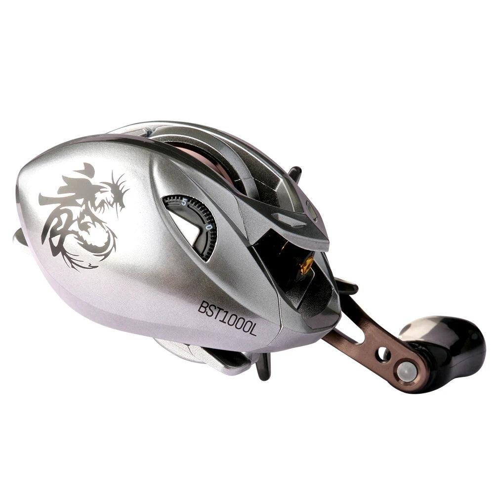DEUKIO BST Carbon Fiber Baitcasting Reel 6.3:1 with 8KG Drag Power for Sea and Freshwater Fishing - Wild Frontier Gear LLC
