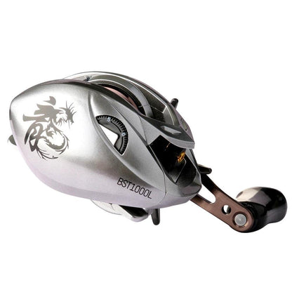 DEUKIO BST Carbon Fiber Baitcasting Reel 6.3:1 with 8KG Drag Power for Sea and Freshwater Fishing - Wild Frontier Gear LLC
