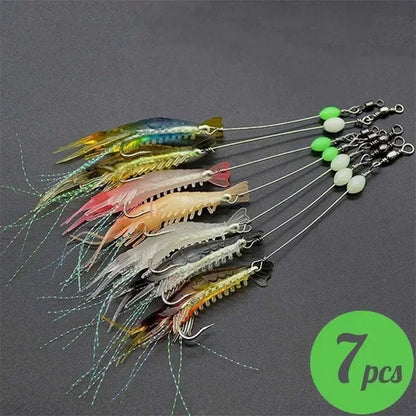 Delysia King  7pcs/set  8cm5g simulation soft bait