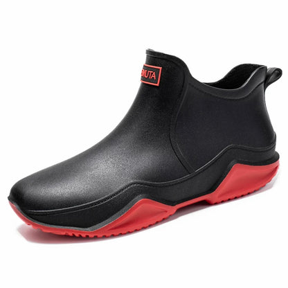 Fashion Couple's Outdoor Rain Boots New Men High Top Hiking Fishing Water Shoes Anti-slip Chef Work Ankle Boots Waterproof Shoes - Wild Frontier Gear LLC