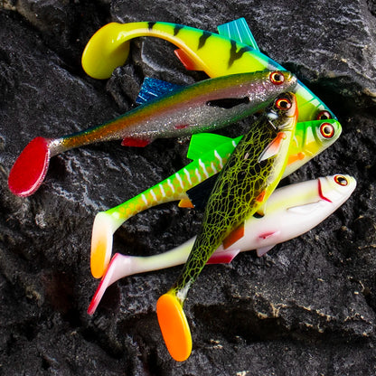 Chan's Huang 1PCS Soft Shad Worm Bass Swimbait 15CM 25.5G Sinking Silicone Worm Wobblers Pike Zander Predator Fishing Soft lure