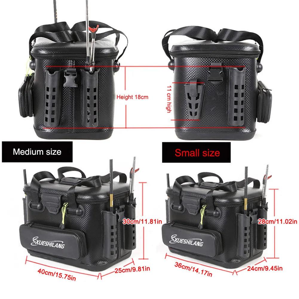 20/28L Portable Fishing Barrel Box EVA Fishing Bag Rod Bait Reel Fish Storage Bag Single Shoulder Bag Hook Lure Luya Handbag - Wild Frontier Gear LLC