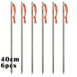 TiTo Titanium Alloy Tent Pegs Outdoor Camping Tent Nail Anti-bending Heavy Duty Canopy Titanium Tent Stake 20/24/30/35/40cm Wild Frontier Gear LLC
