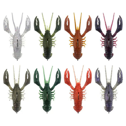 Lure Bionic Lobster Bait 8cm16g Submerged Hollow Lobster Soft Bait Multi-legged Hammer Shrimp Bait Wild Frontier Gear LLC