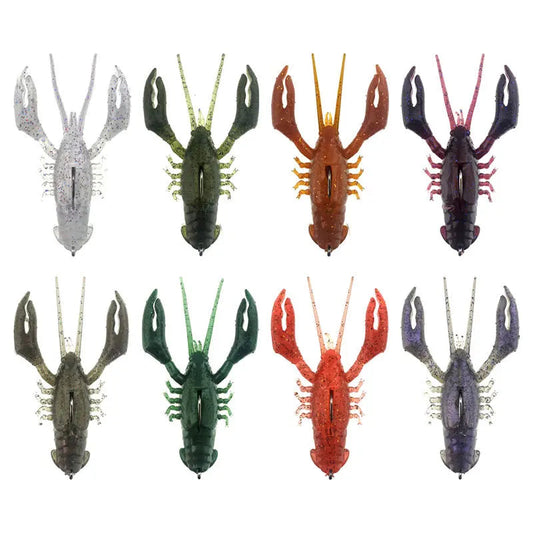 Lure Bionic Lobster Bait 8cm16g Submerged Hollow Lobster Soft Bait Multi-legged Hammer Shrimp Bait Wild Frontier Gear LLC
