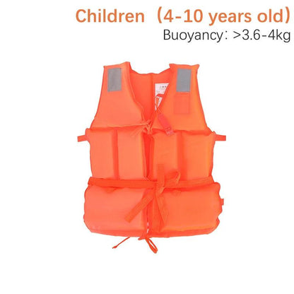 New Orange Adult Childen Foam Flotation Swimming Life Jacket Vest With Whistle Boats Fishing Vest Swimming Drifting Vest - Wild Frontier Gear LLC