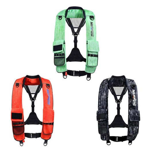 Automatic inflatable life jacket for adult swimming, water sports life jacket, automatic and manual - Wild Frontier Gear LLC