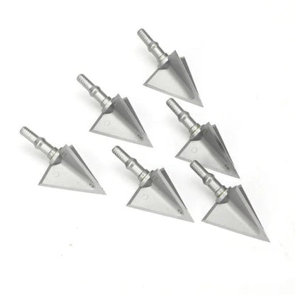 6/12pcs 3 Fixed X3/X5 Tips Archery Broadhead 100 Grain Stainless Alloy Arrowhead Hunting For Shooting Accessories - Wild Frontier Gear LLC